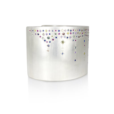 Wide Multi-Sapphire Cuff