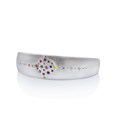 Multi-Sapphire Tapered Bracelet