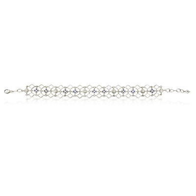 Silver Wide Chain Bracelet