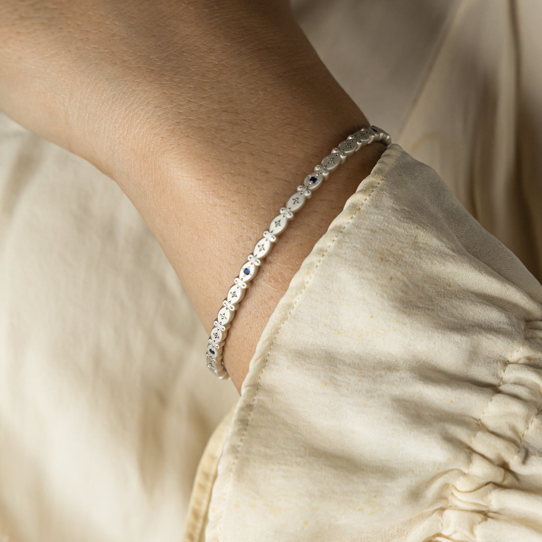 Silver Lights Bangle