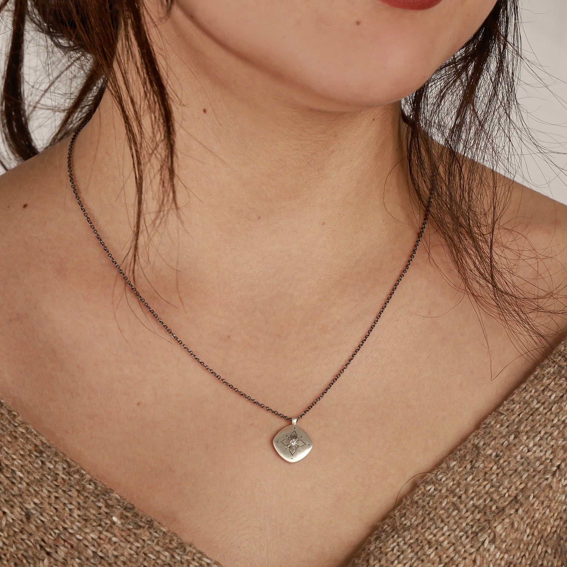 Lotus Cushion Pendant