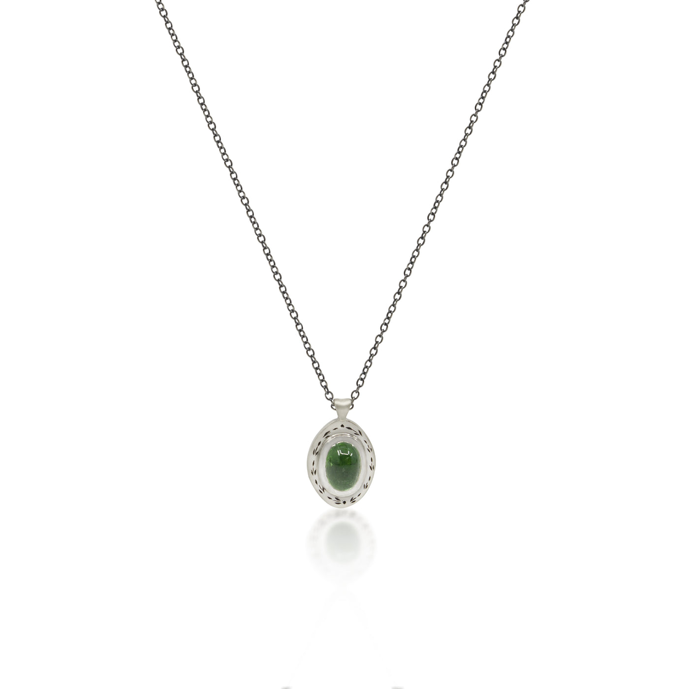 Bezel Set Tsavorite Pendant