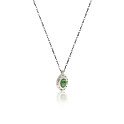 Bezel Set Tsavorite Pendant