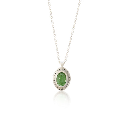 Bezel Set Tsavorite Pendant