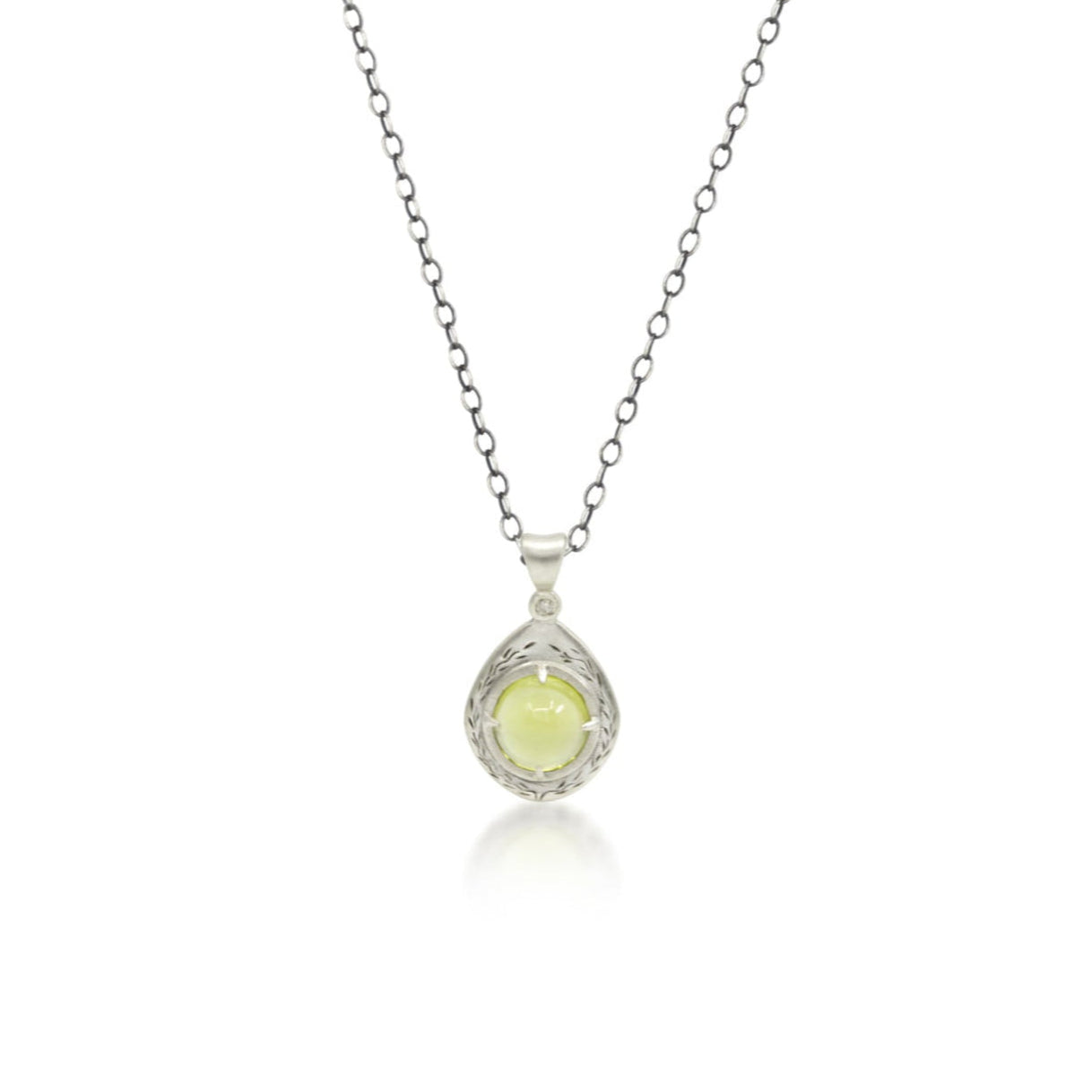 Round Prong Peridot Pendant