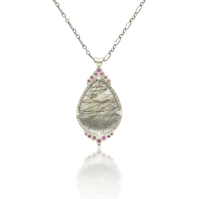 Tear Rutilated Quartz Necklace