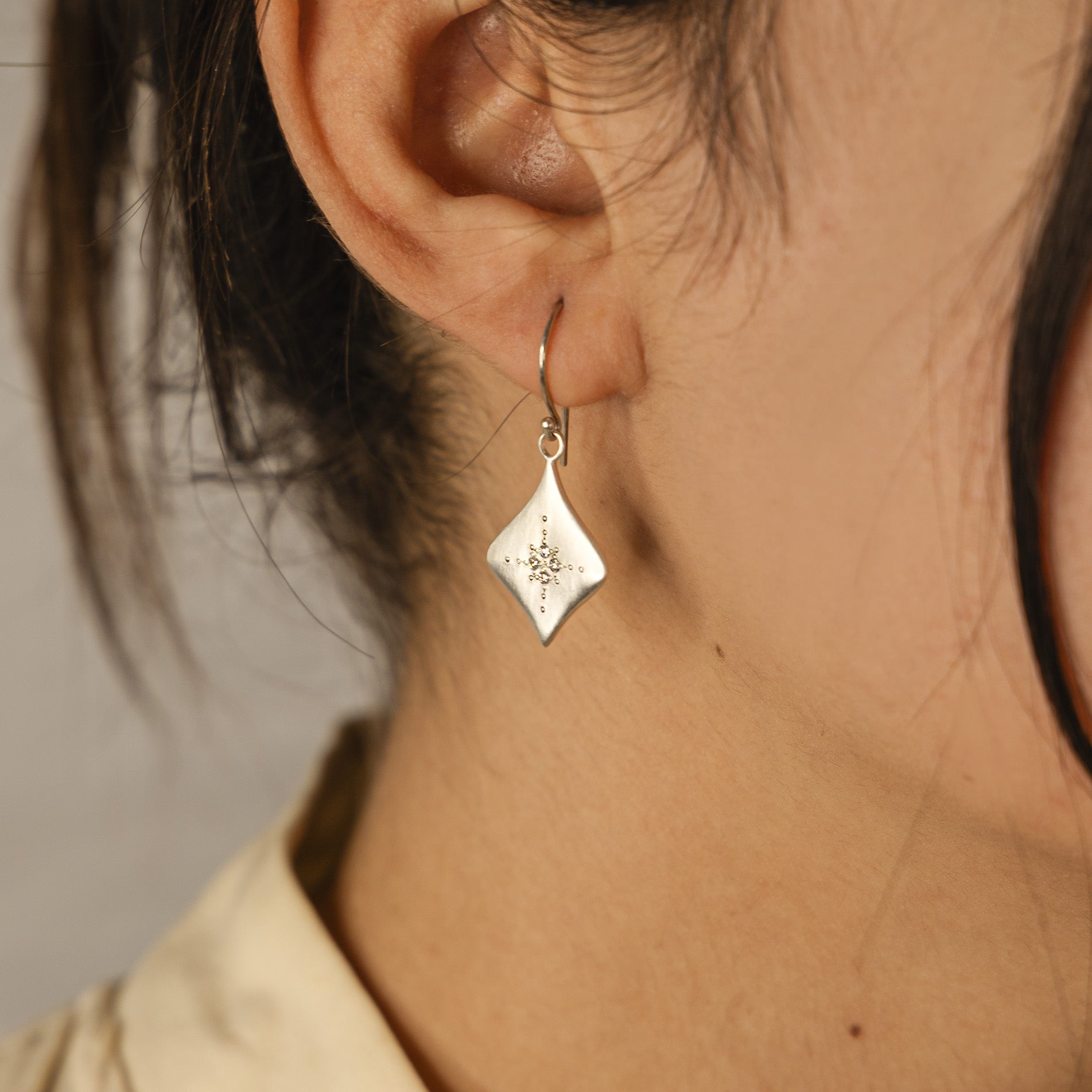 Silver Night Earrings | Adel Chefridi