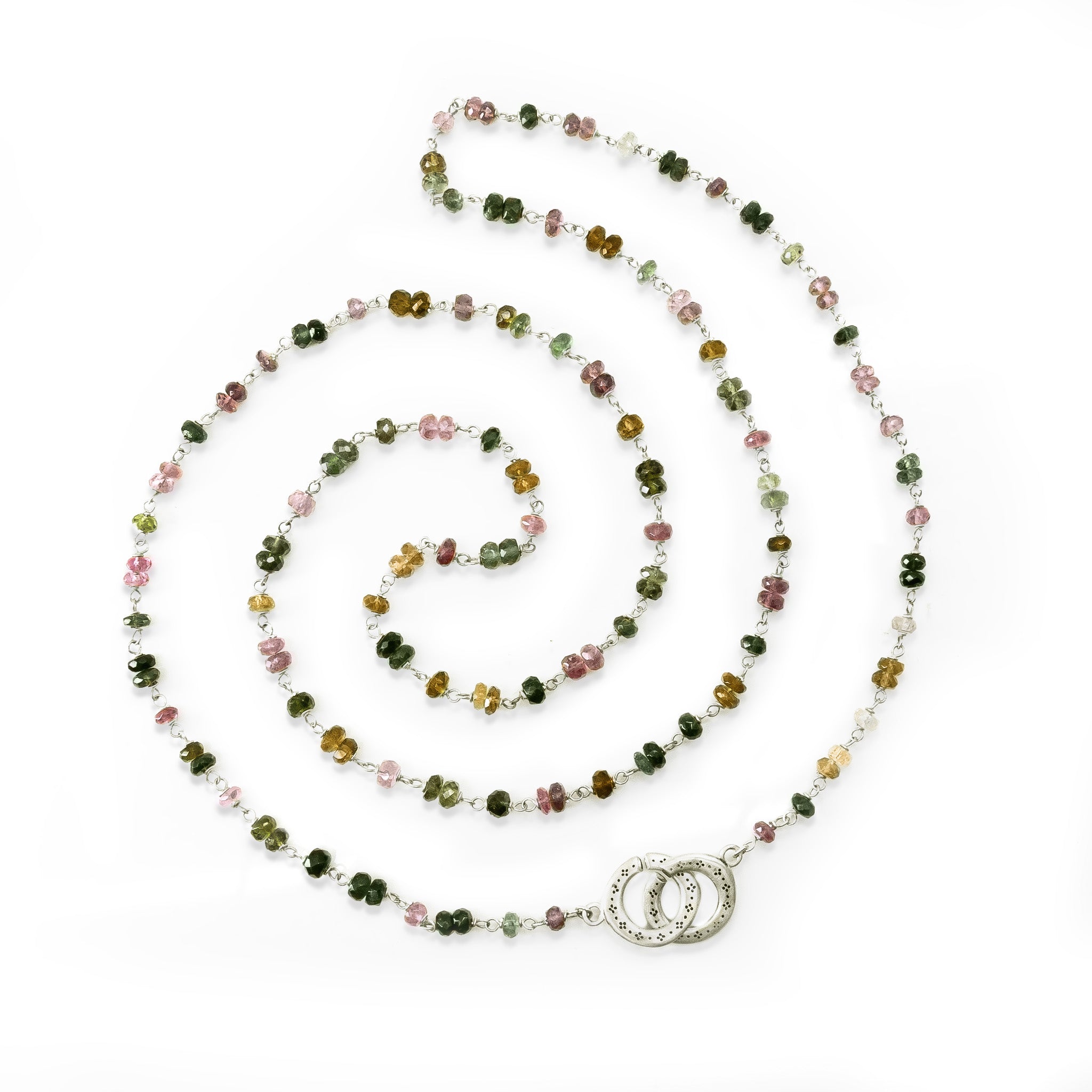 Multi-Tourmaline Beaded Necklace