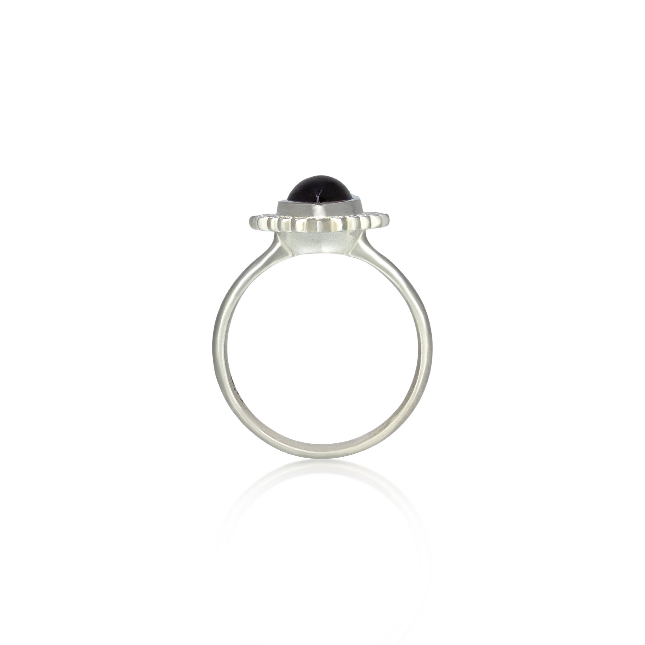 Pink Tourmaline Silver Flame Ring - 1.38ct