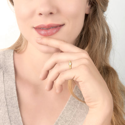 TAPERED MEMORIES SOLITAIRE RING