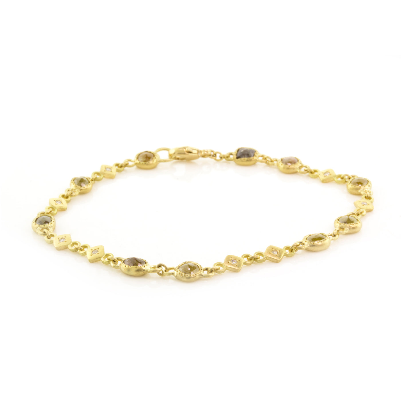YELLOW DIAMOND STATION BRACELET