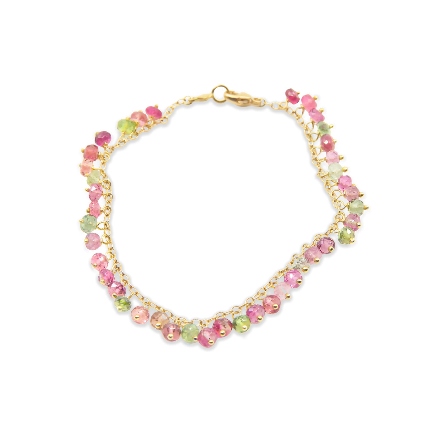 Beaded Multi-Color Tourmaline Bracelet