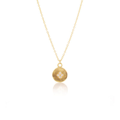 Gold Four Star Wave Charm