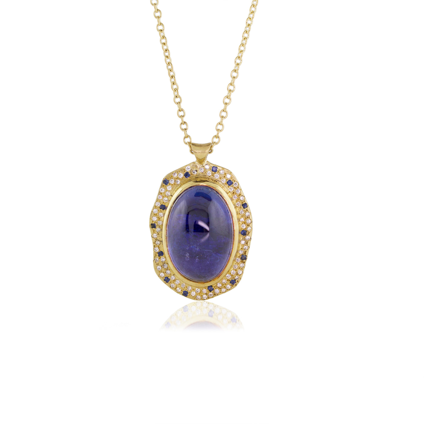 TANZANITE CABOCHON PENDANT