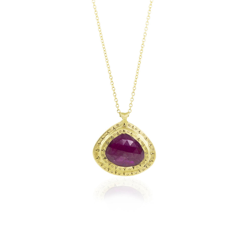 Ruby Tear Pendant