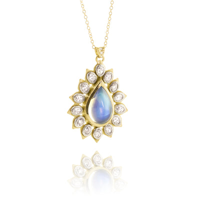 Moonstone Starburst Pendant