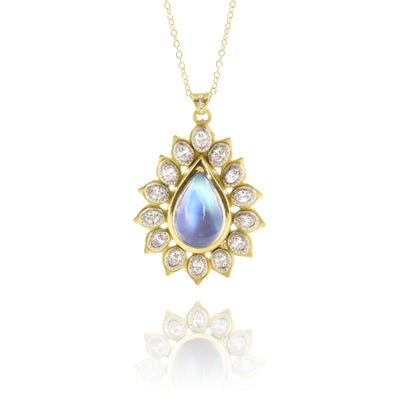 Moonstone Starburst Pendant