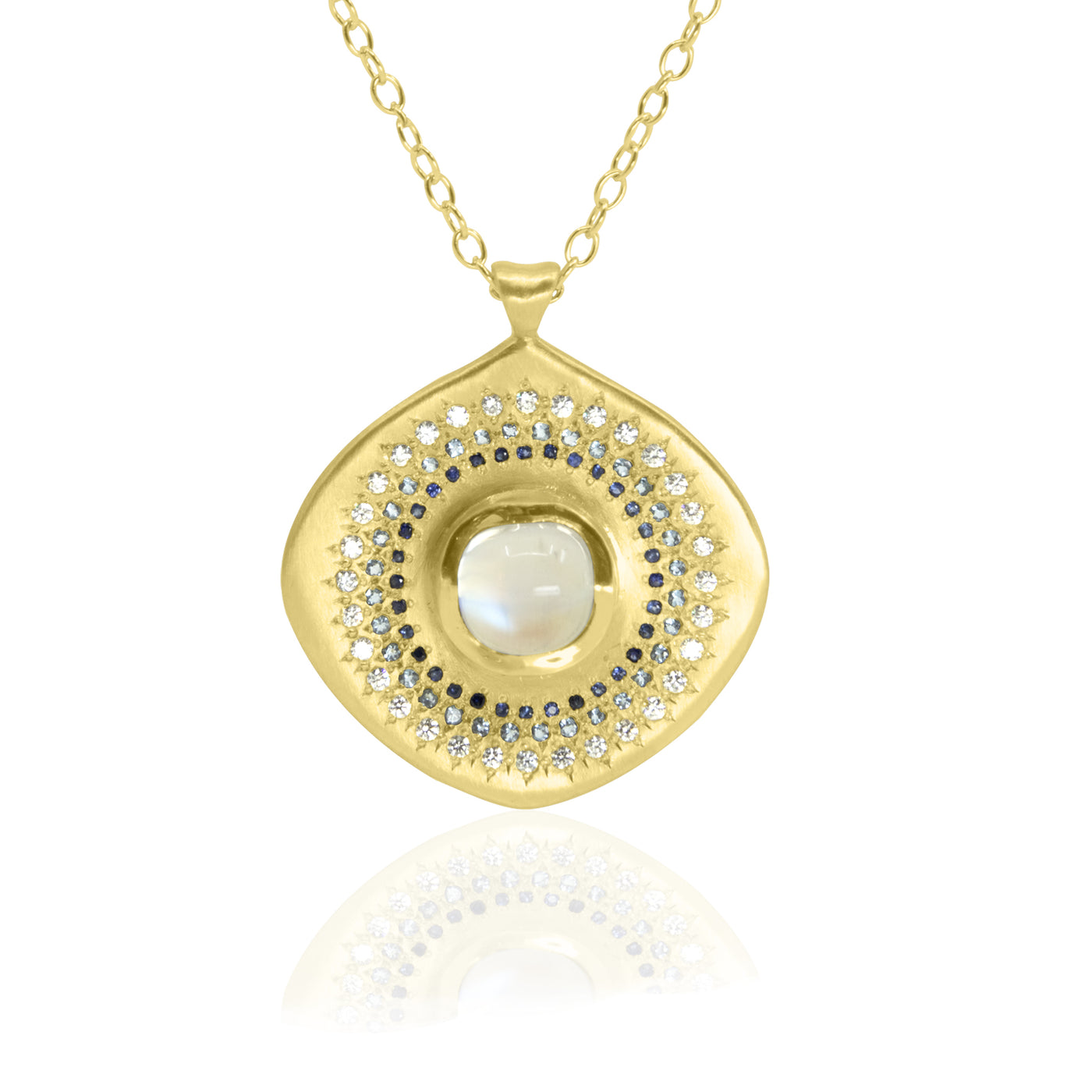 Multi-Halo Moonstone Pendant
