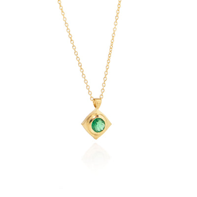 Drops of Happiness Emerald Charm