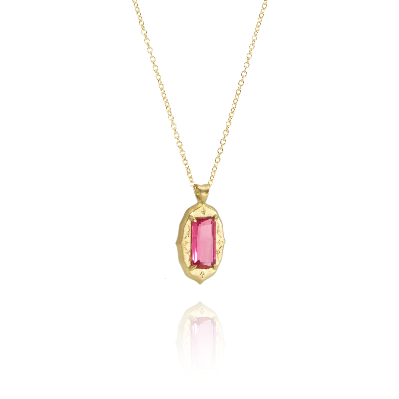 Spinel Prong Pendant