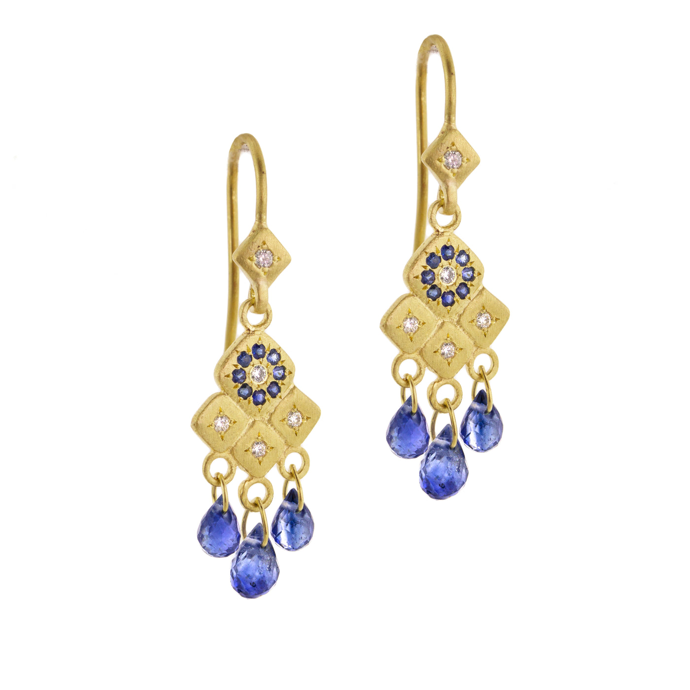 Mosaic Sapphire Earrings