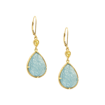 Carved Aquamarine