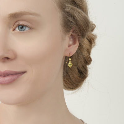 Engraved Drop Earrings