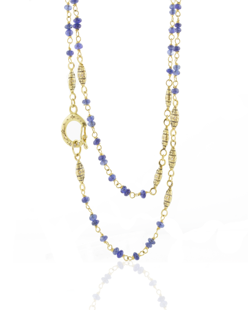 BEADED LANTERN NECKACE