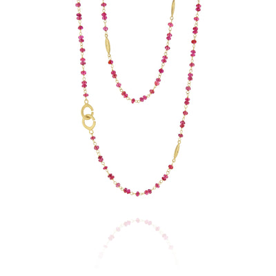 27" Spinel Beaded Necklace