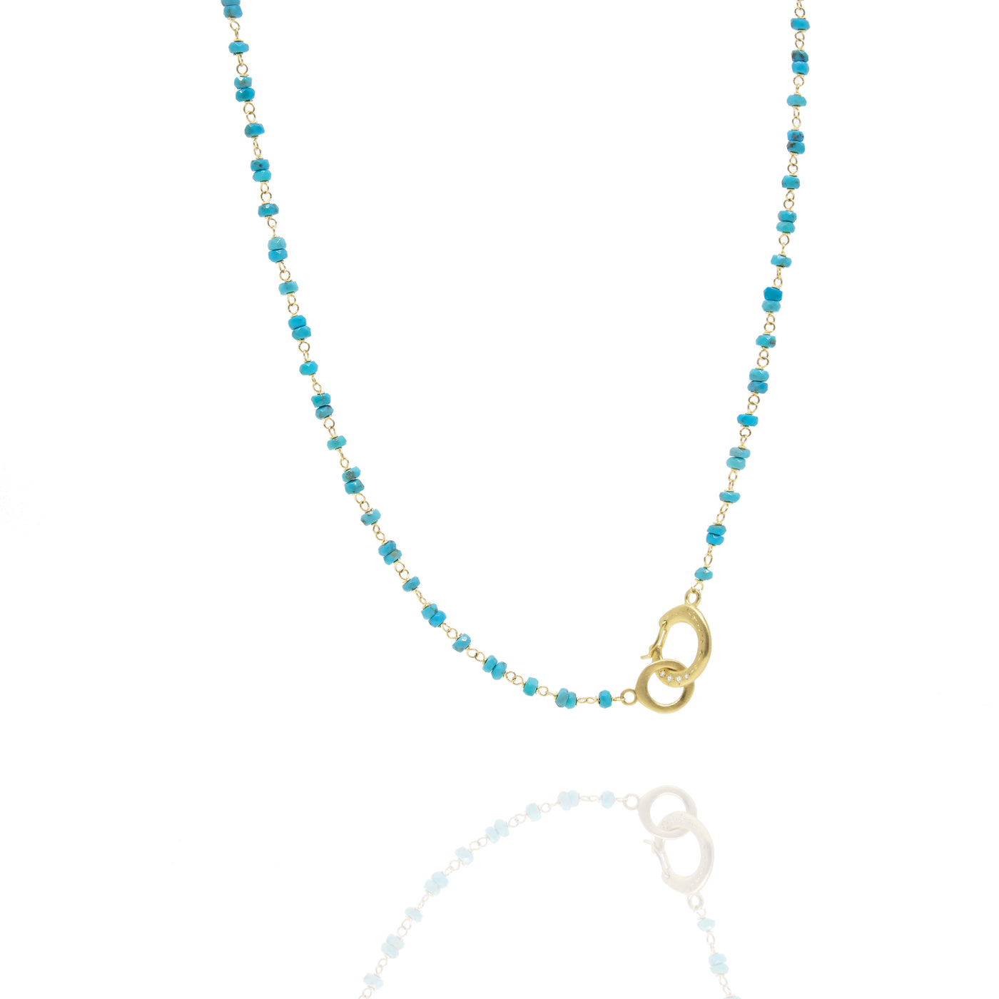 28" Turquoise Beaded Necklace