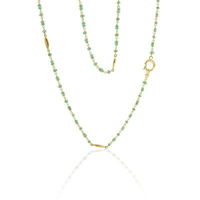23" Beaded Emerald