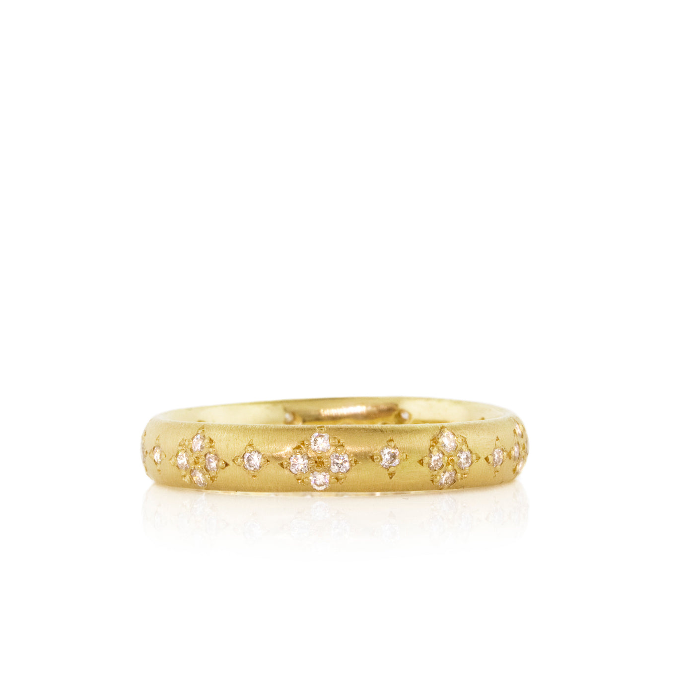 Rounded Memories Band in Gold