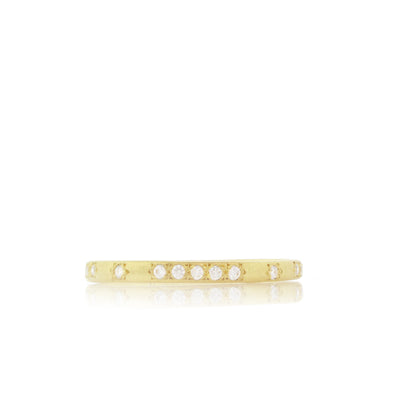 Rounded Thin Band in Gold