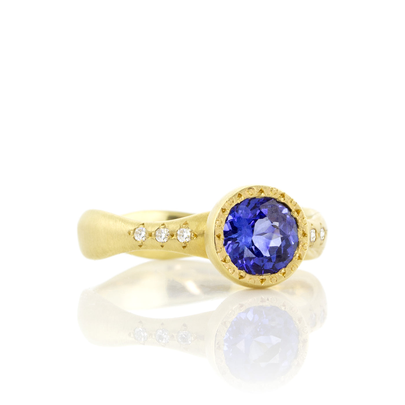 Wavy Solitaire Ring