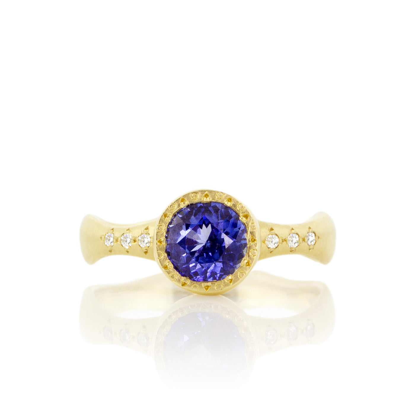 Wavy Solitaire Ring