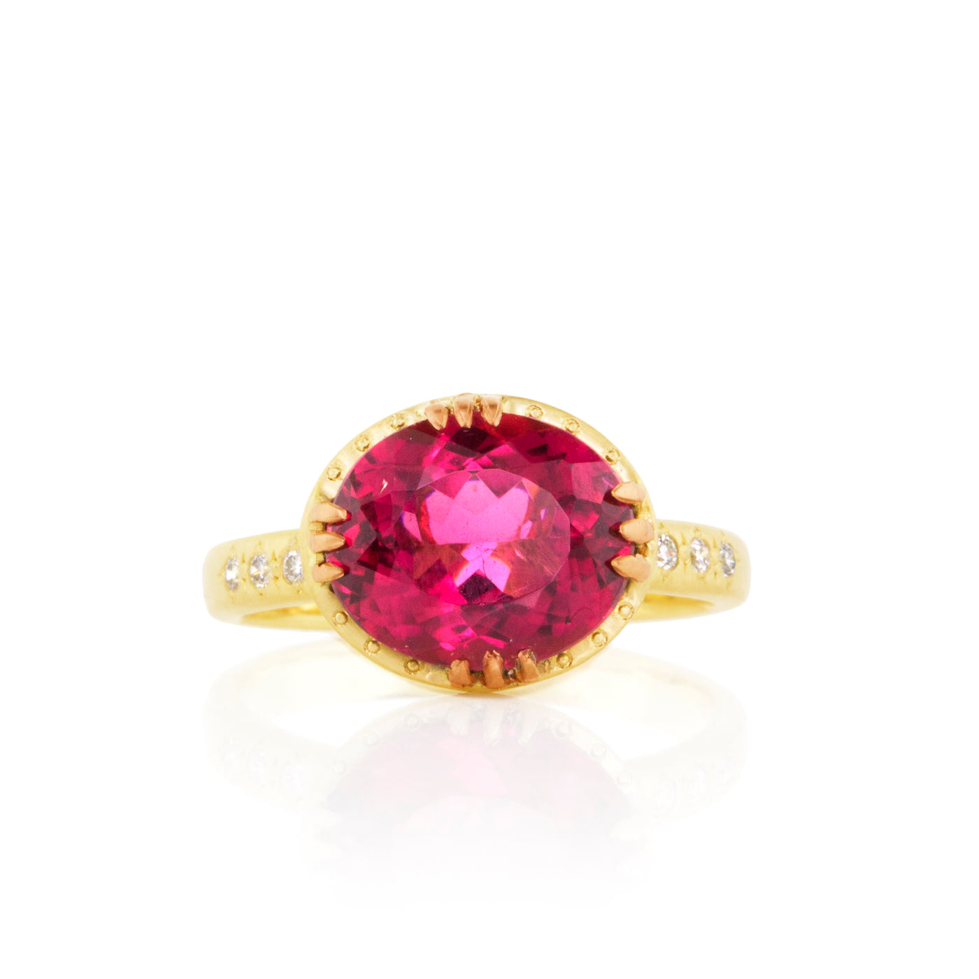 OVAL RING WITH 12 PRONGS