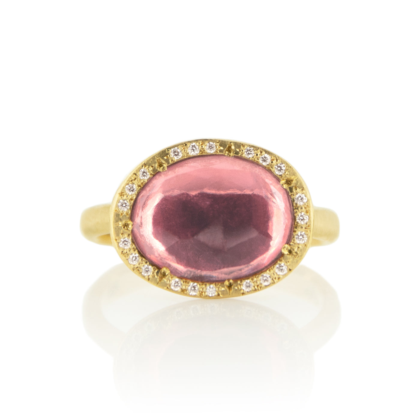 ORGANIC PINK TOURMALINE HALO RING