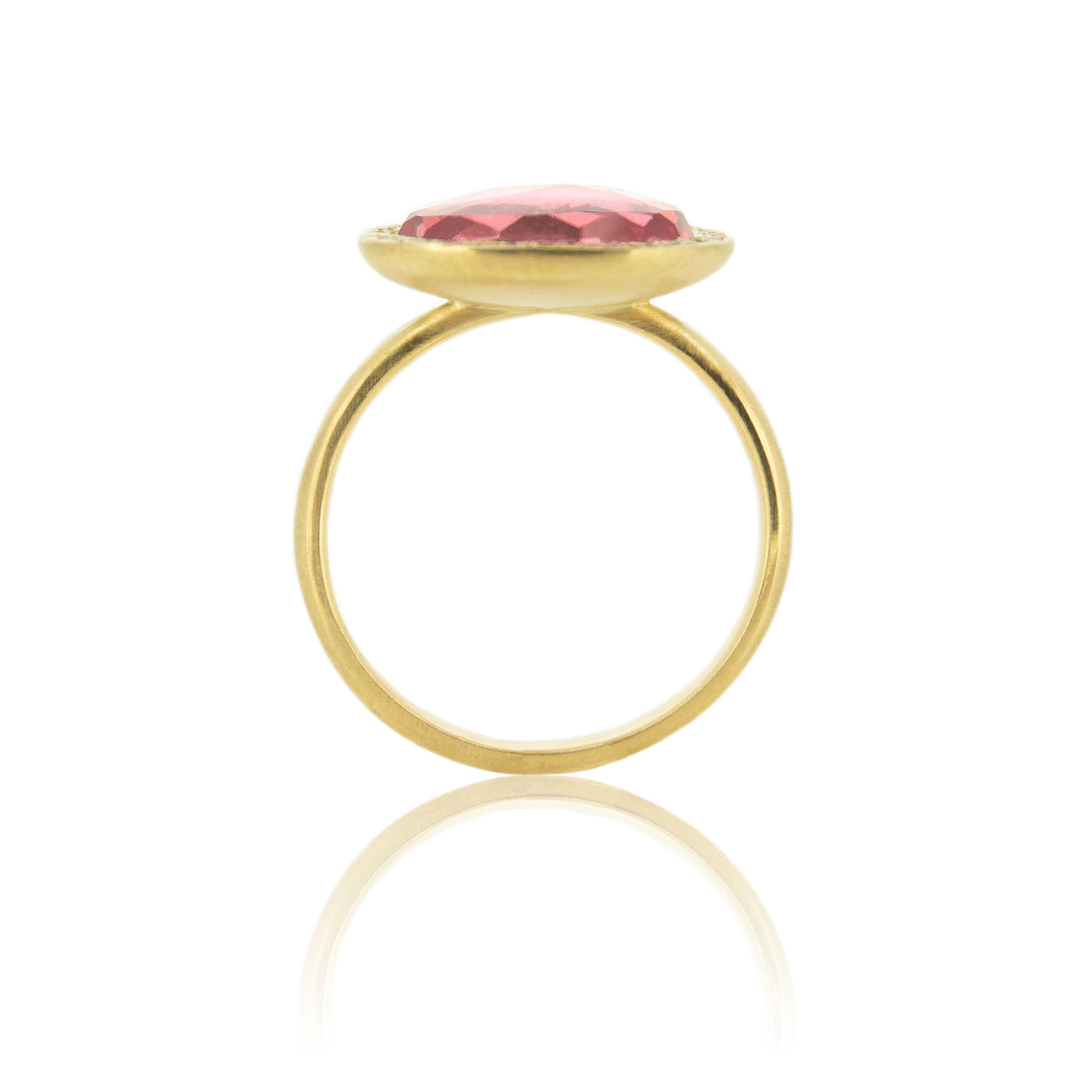 ORGANIC PINK TOURMALINE HALO RING