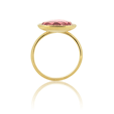 ORGANIC PINK TOURMALINE HALO RING