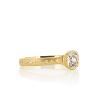 Etched Round Succession Ring