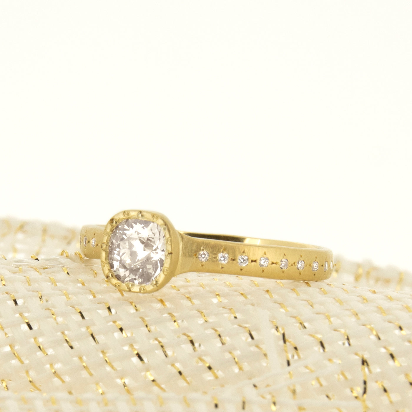 Etched Round Succession Ring