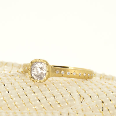 Etched Round Succession Ring