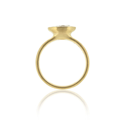 Oval Beaded Horizon Ring