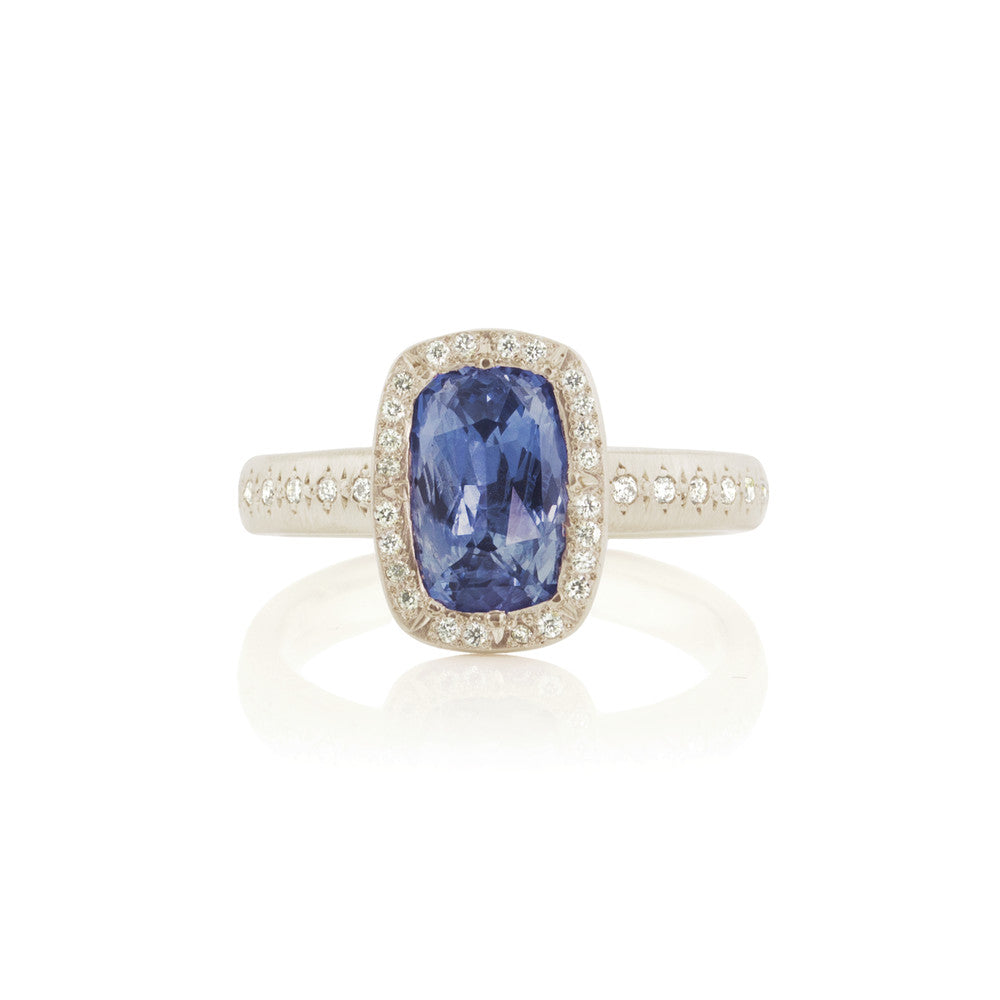 Floret Cushion Succesion Ring