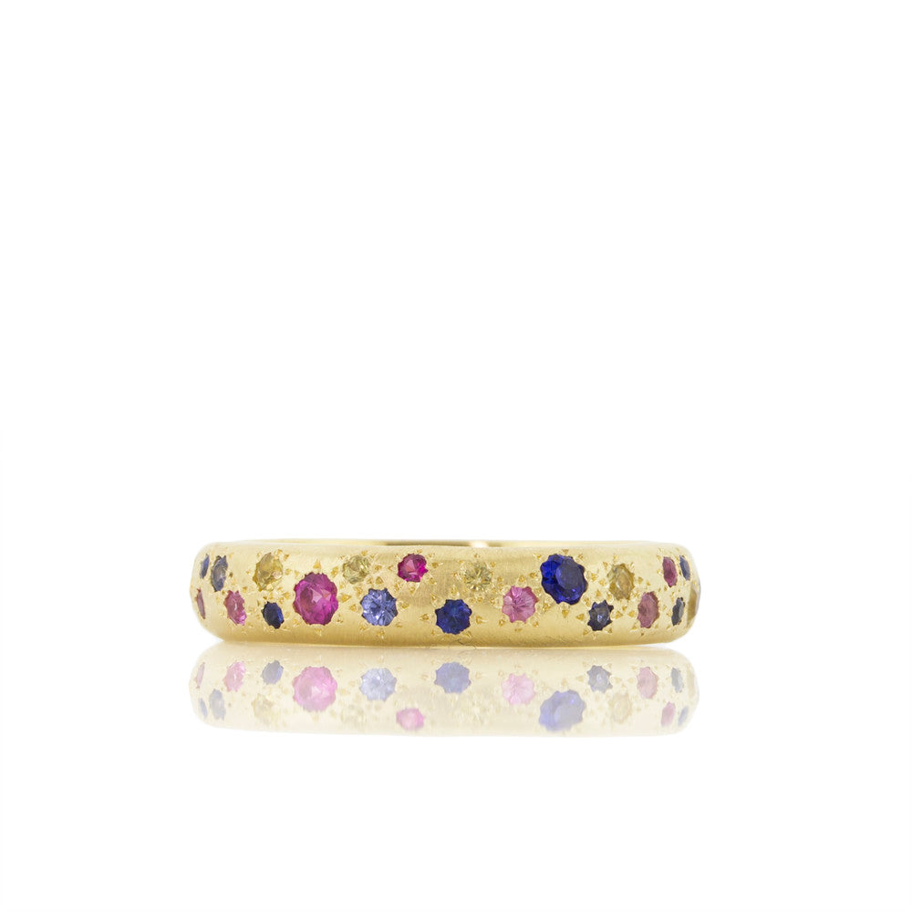 Medium Multi-Sapphire Band