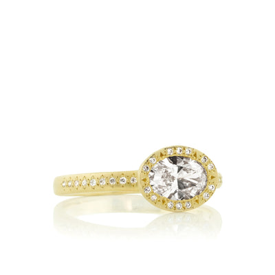 Diamond Oval Succession Ring