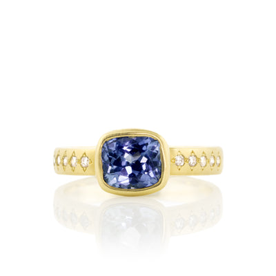 Cushion Sapphire Ring