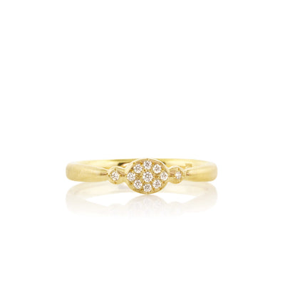 Oval Floret Charm Ring