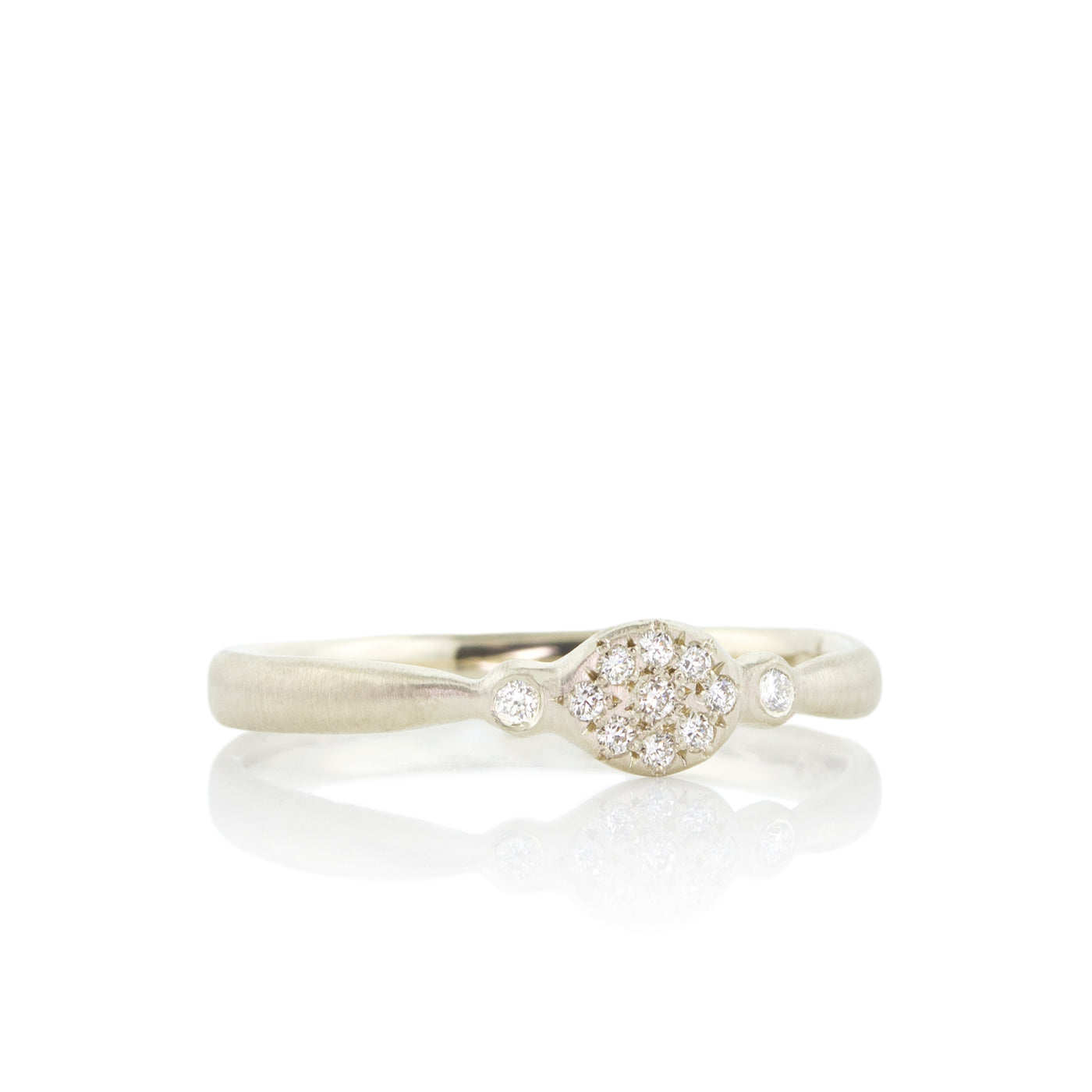 Oval Floret Charm Ring