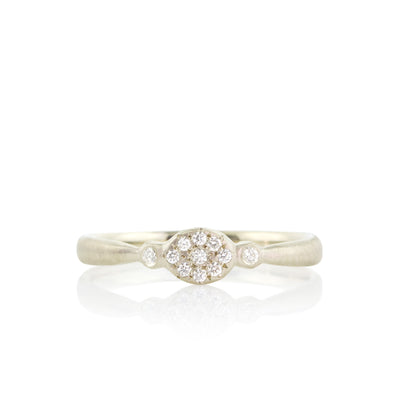 Oval Floret Charm Ring